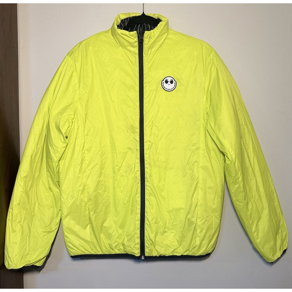 Disney Nightmare Before Christmas Reversible Puffer Jacket Size Small Pockets